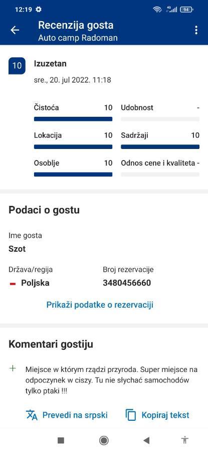 Hotel Auto Camp Radoman Virpazar Zewnętrze zdjęcie